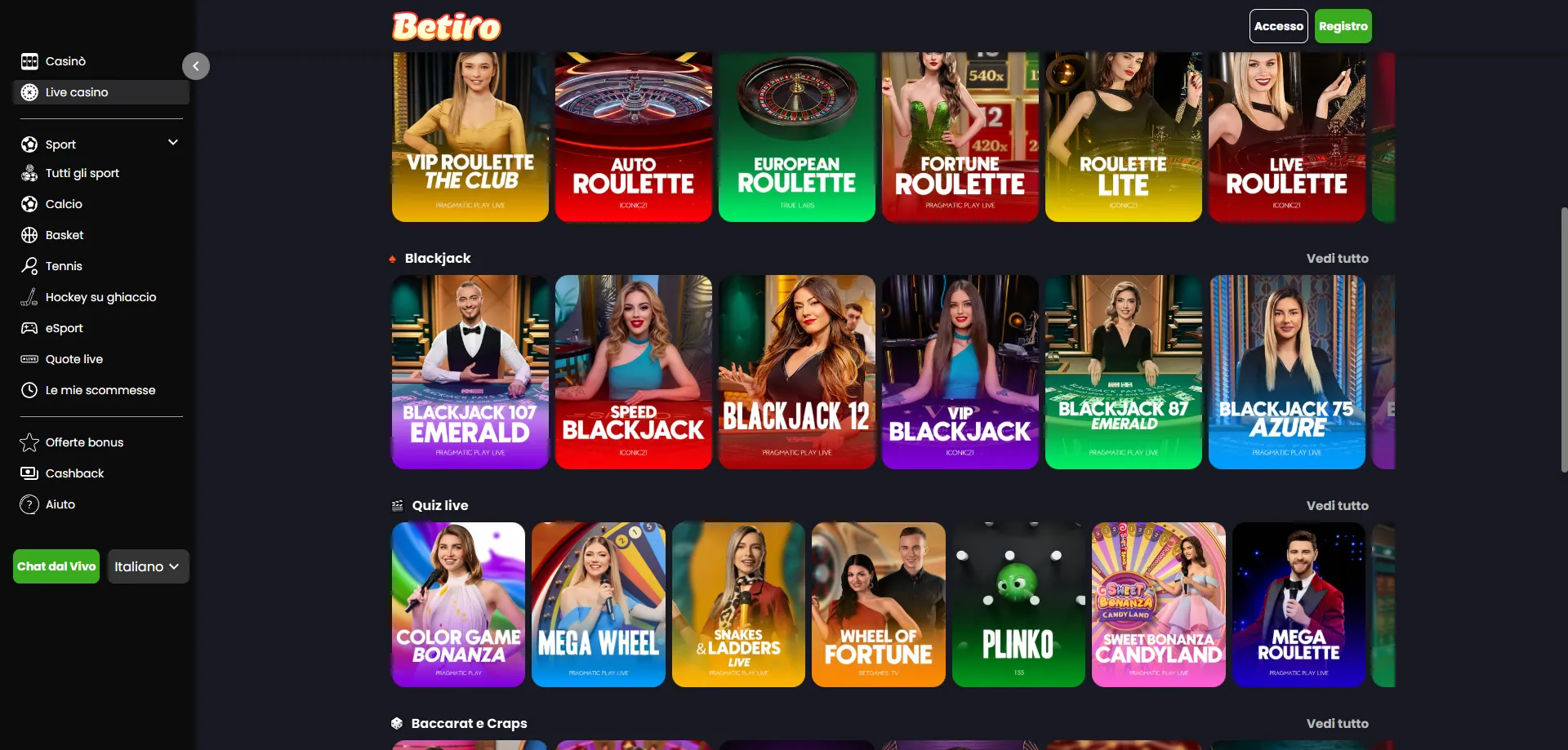 Metodi di pagamento Betiro Casino — depositi istantanei e prelievi rapidi